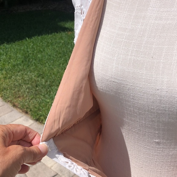 FOR LOVE & LEMONS WHITE FLOWER EYELET DRESS SIZE MEDIUM - Picture 8 of 12